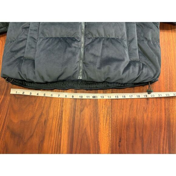 Adidas Women's Dark Green Velvet Down Full Zip Puffer Jacket Size Small NWT - Picture 6 of 14